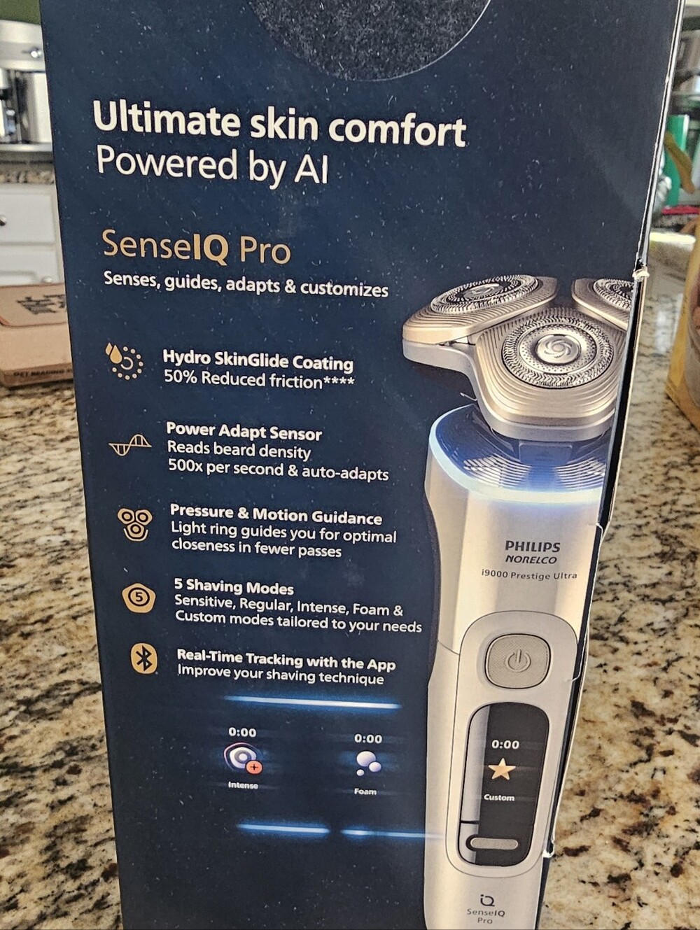 New Unopened i9000 Prestige Ultra Electric Shaver - Silver/gold - Picture 2 of 7